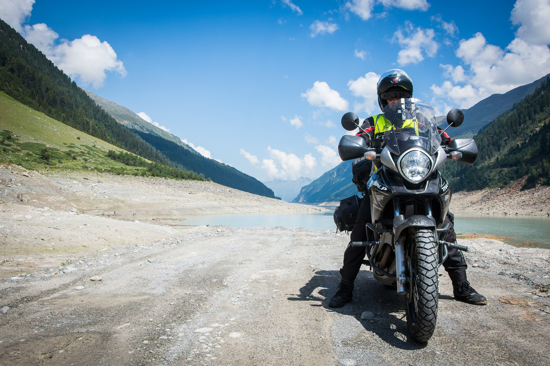 Man Riding Motorcycle
